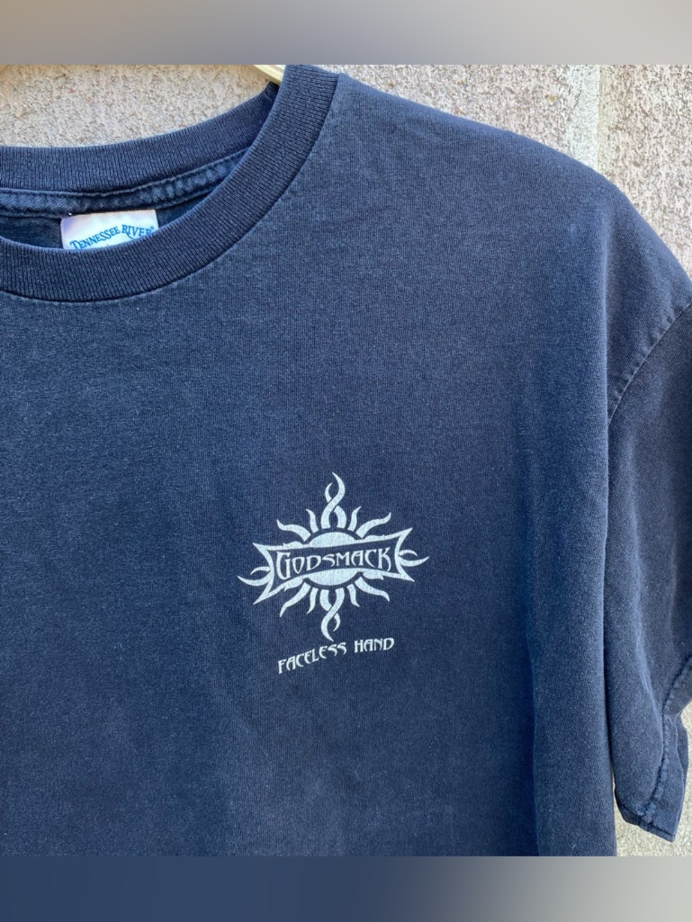 Godsmack Faceless Hand Band T Shirt Black Size Large XL Tennessee River